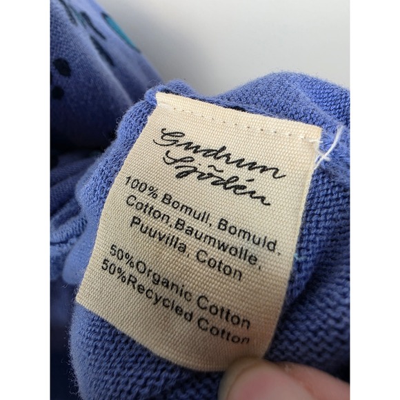 Gudrun Sjoden Lavender Floral Cardigan Sweater Dress Set Size L - Picture 10 of 11